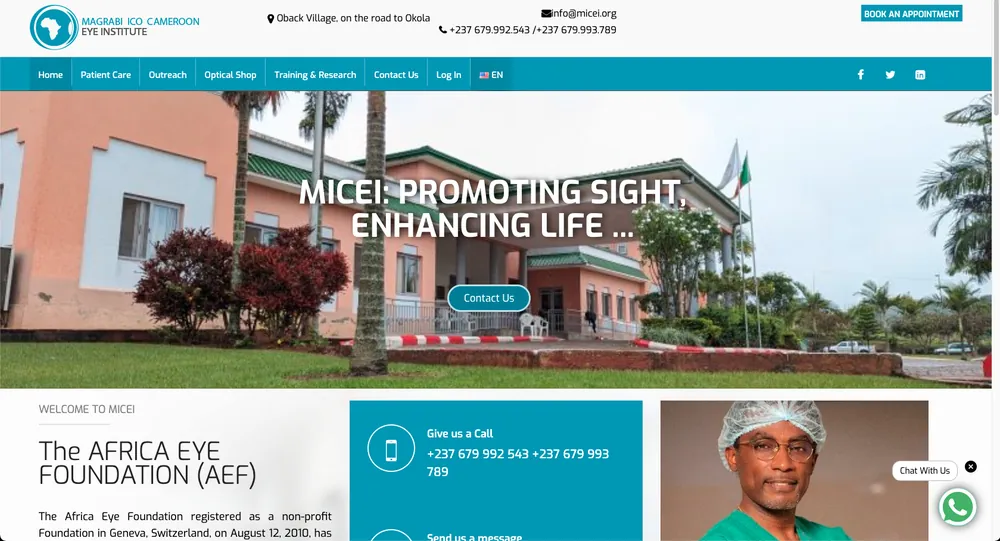Aperçu du site MICEI